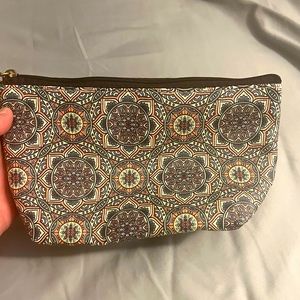 Floral mandala makeup bag in excellent used condition